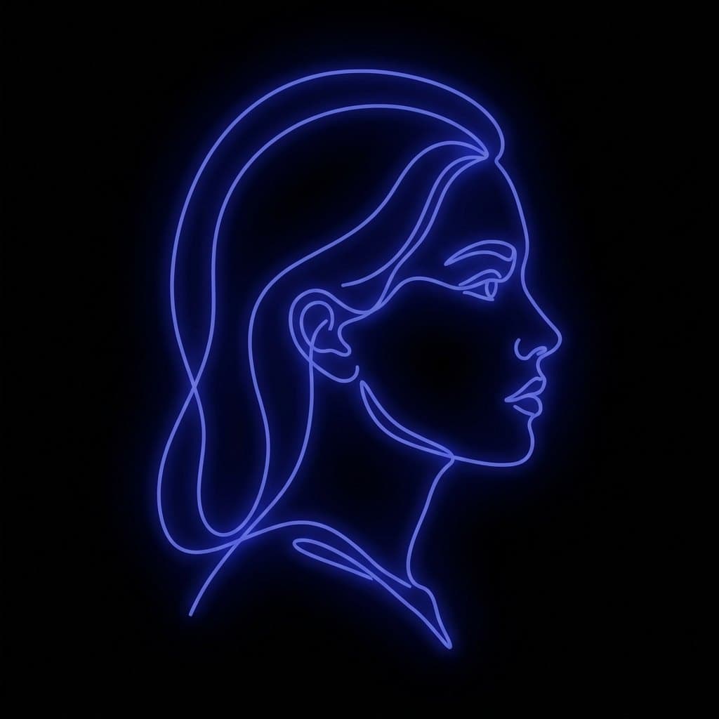 A woman with her eyes closed, directing the intelligence she has built.